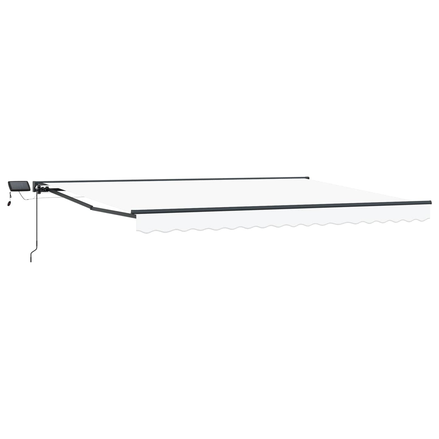 Cornice per Tenda Manuale con LED Bianco e Antracite 4 × 3,5 m | homemem39