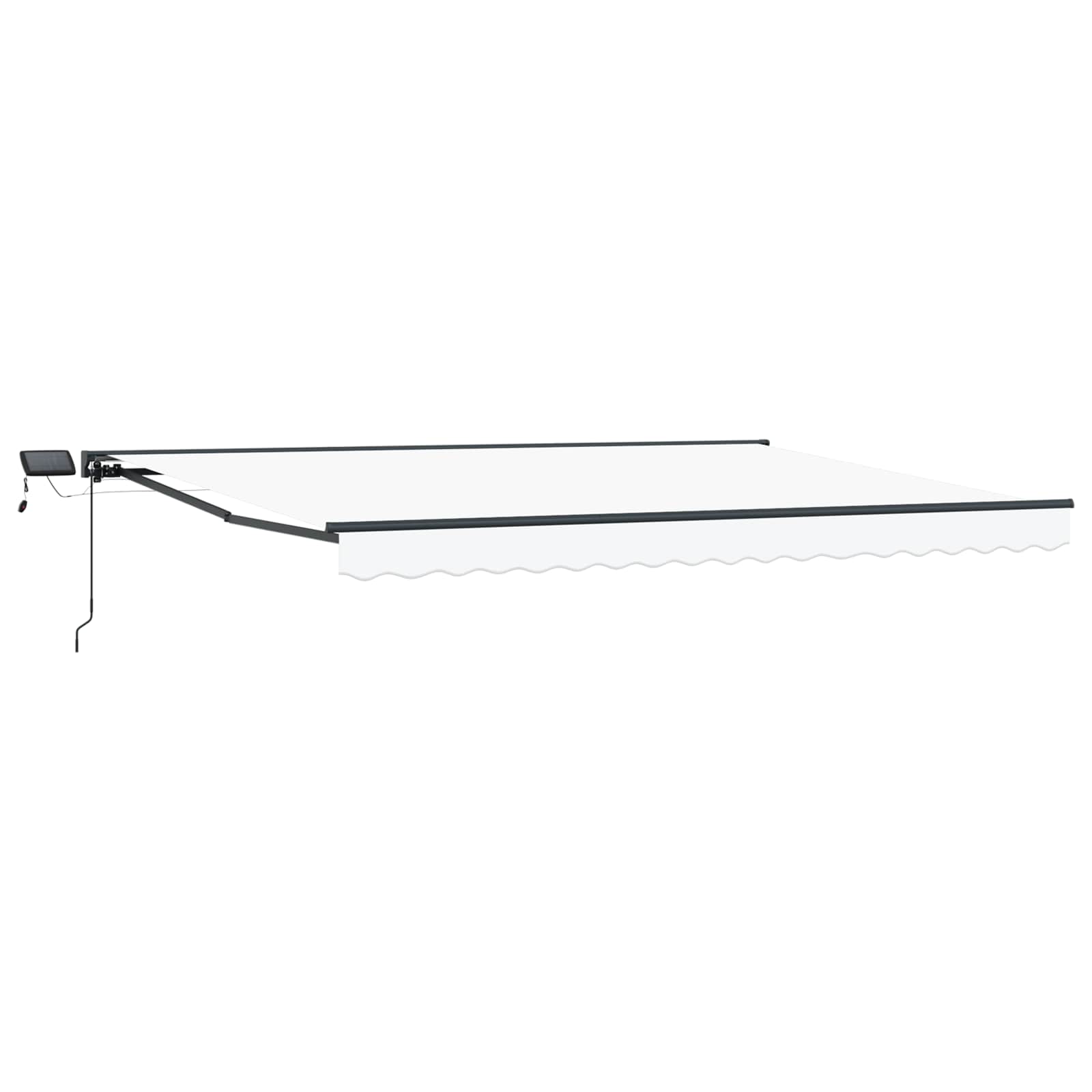 Cornice per Tenda Manuale con LED Bianco e Antracite 4 × 3,5 m | homemem39