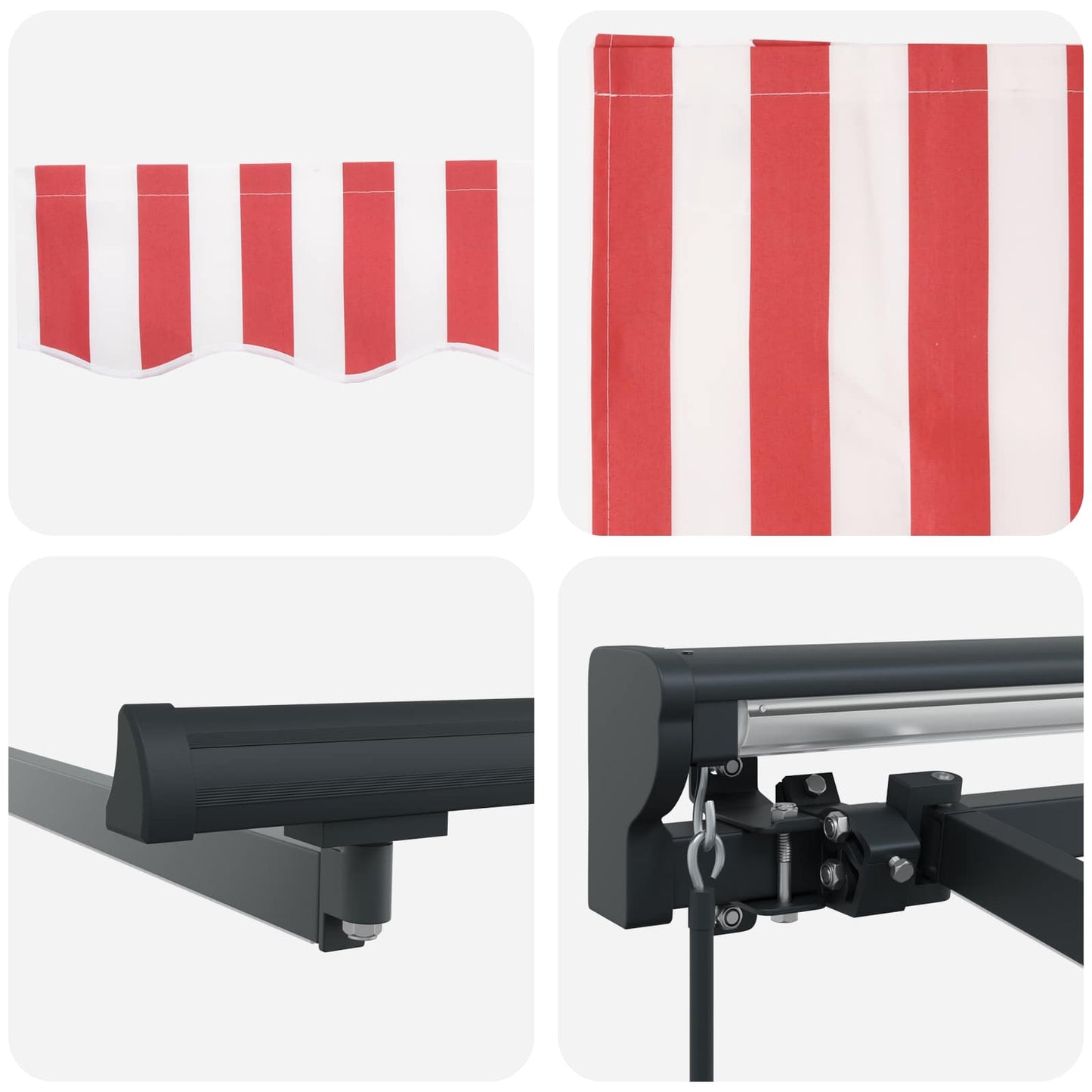 Cornice per Tenda Manuale con LED 4,5 × 3 m | homemem39