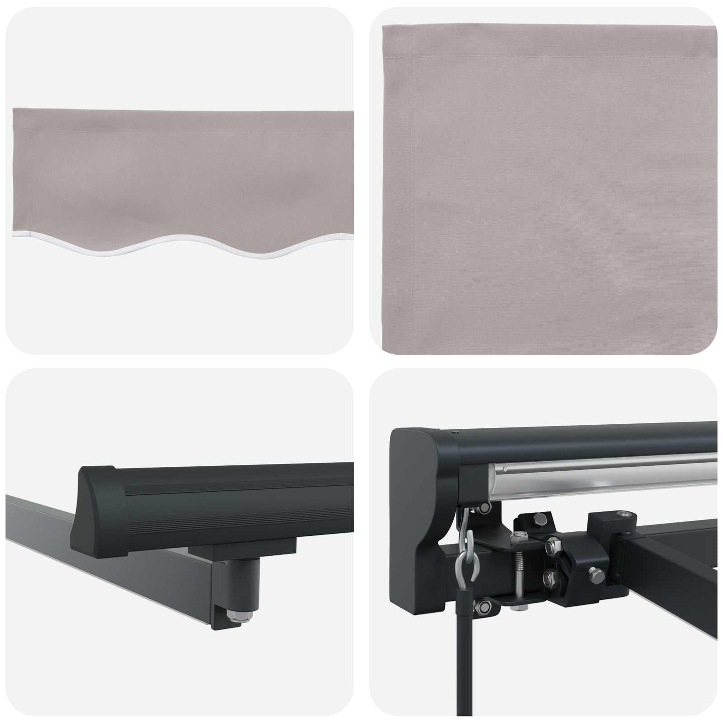 Cornice per Tenda Manuale con LED 4,5 × 3 m | homemem39