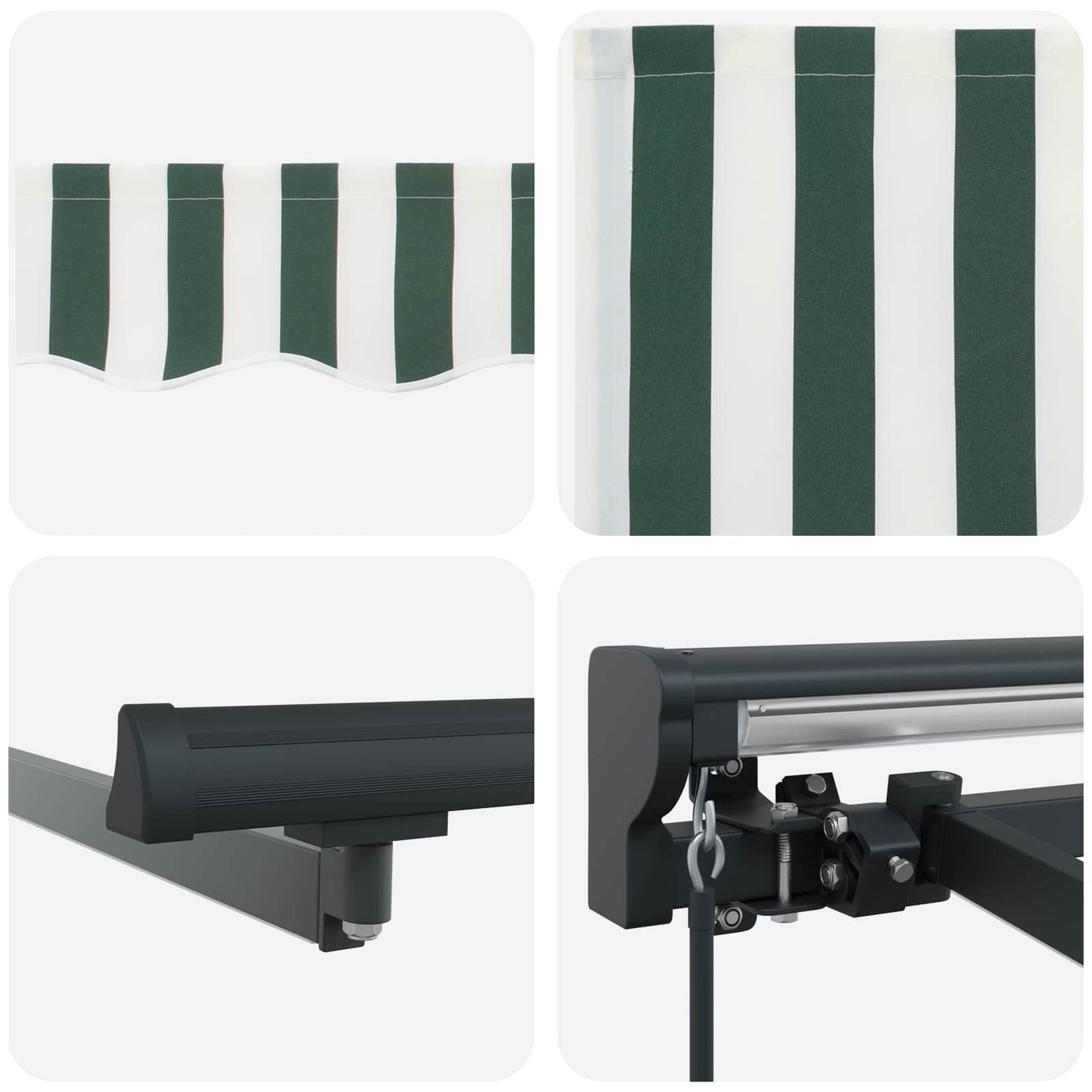 Cornice per Tenda Manuale con LED 4,5 × 3 m | homemem39