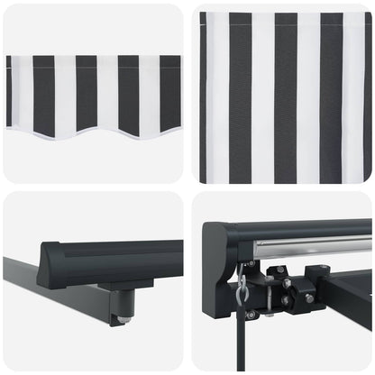 Cornice per Tenda Manuale con LED 4,5 × 3,5 m