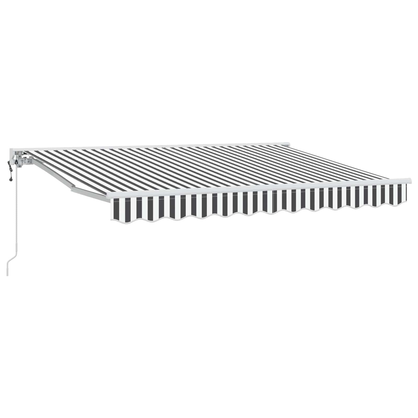 Tettuccio Elettrico Retrattile Antracite e Bianco 3 x 2,5 m | homemem39