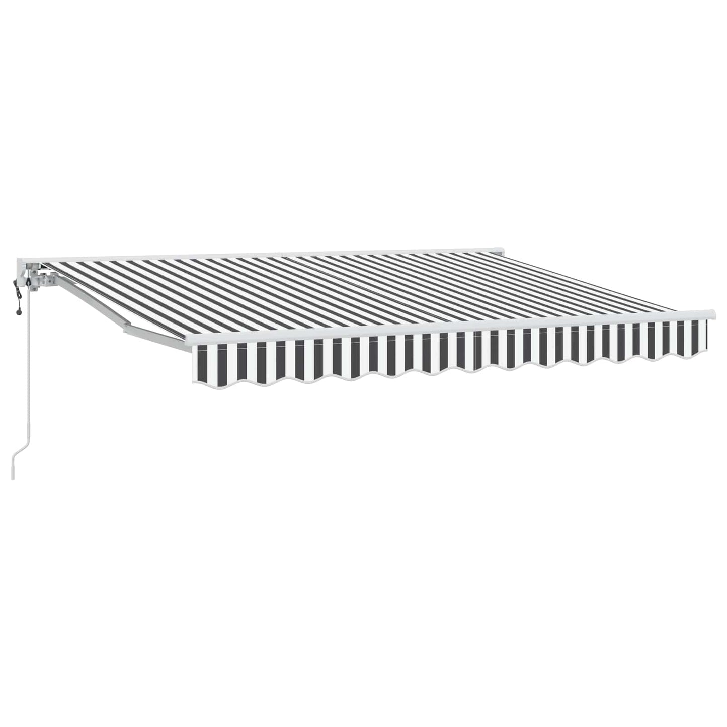Tettuccio Elettrico Retrattile Antracite e Bianco 3,5 x 2,5 m | homemem39