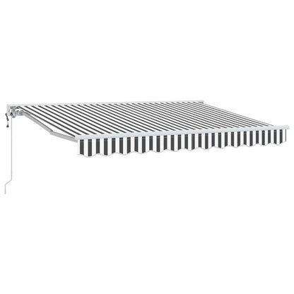 Tettuccio Elettrico Retrattile Antracite e Bianco 3,5 x 2,5 m | homemem39