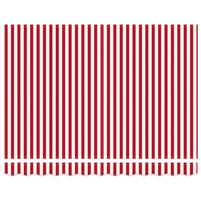 Tettuccio Elettrico Retrattile Rosso e Bianco 3,5 x 2,5 m | homemem39