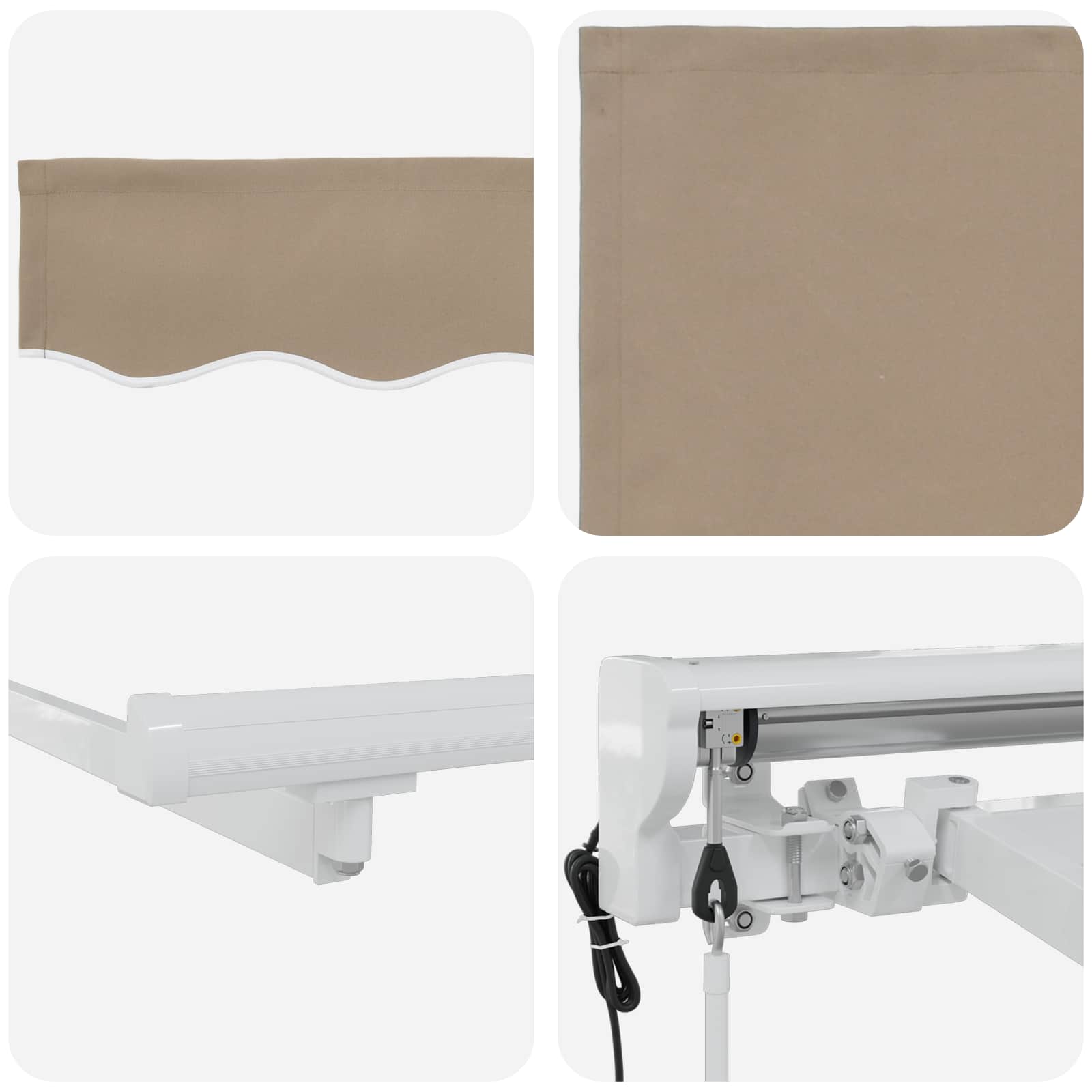 Tettuccio Elettrico Retrattile Beige 3,5 x 2,5 m | homemem39