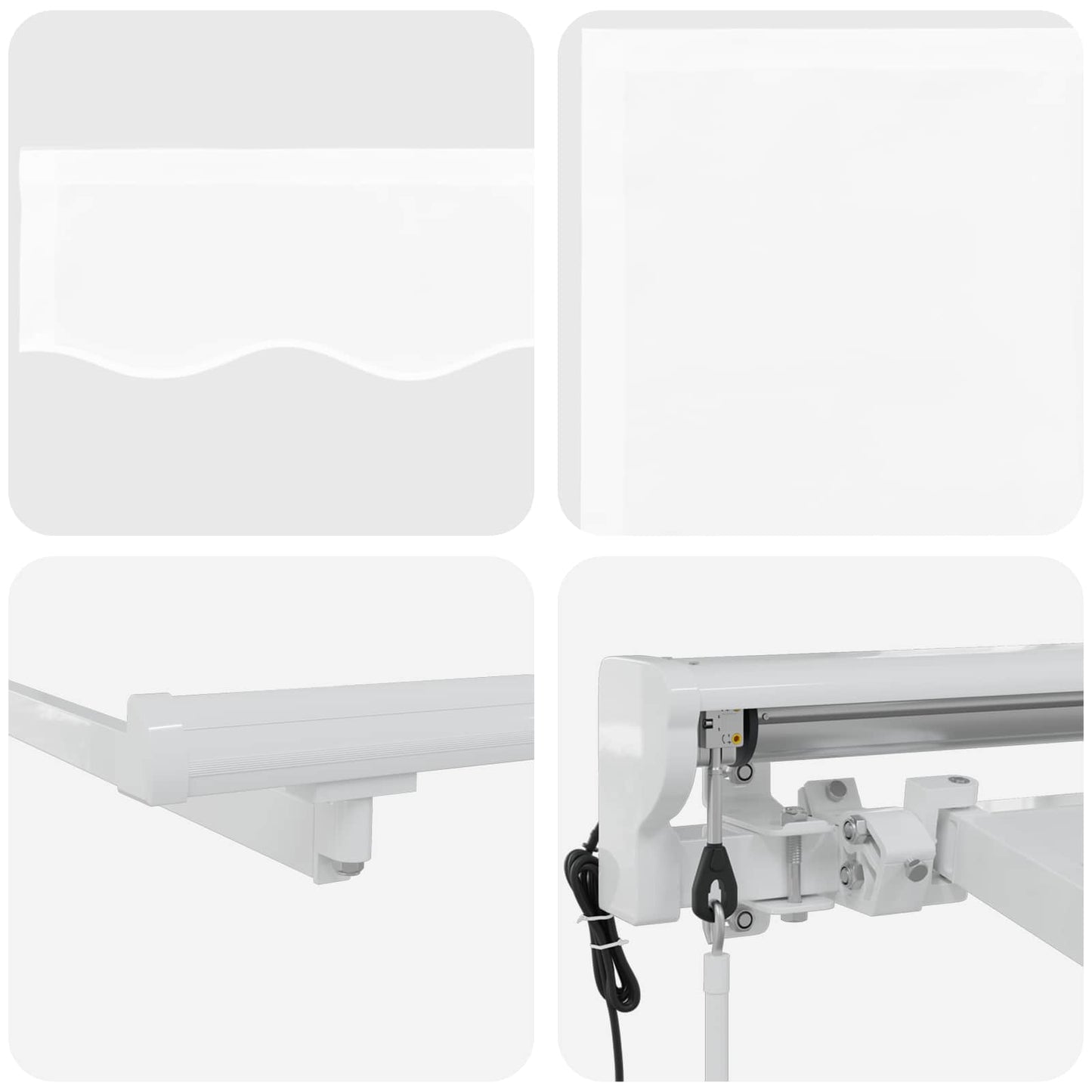 Tettuccio Elettrico Retrattile Bianco 3,5 x 2,5 m | homemem39