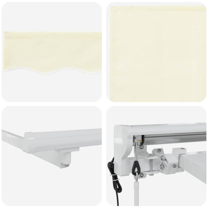 Tettuccio Elettrico Retrattile Crema 4 × 3 m | homemem39