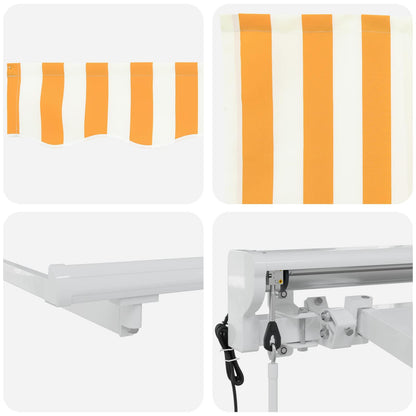 Tettuccio Elettrico Retrattile Giallo 4 × 3 m | homemem39