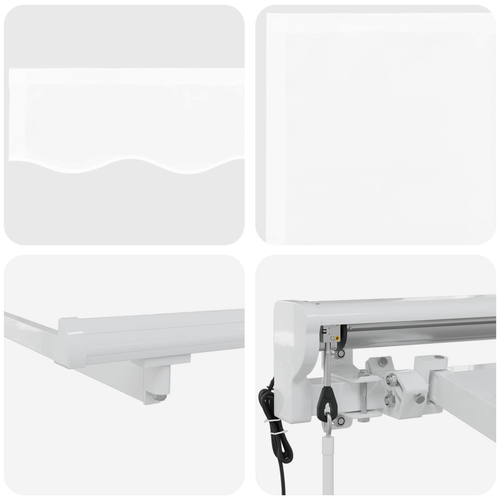 Tettuccio Elettrico Retrattile Bianco 4 × 3,5 m | homemem39