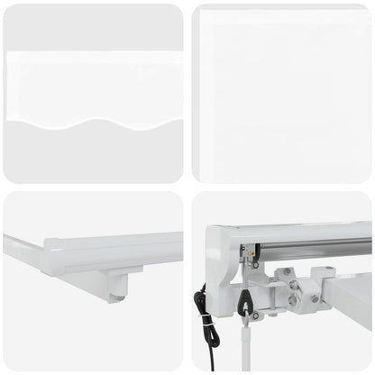 Tettuccio Elettrico Retrattile Bianco 4 × 3,5 m | homemem39