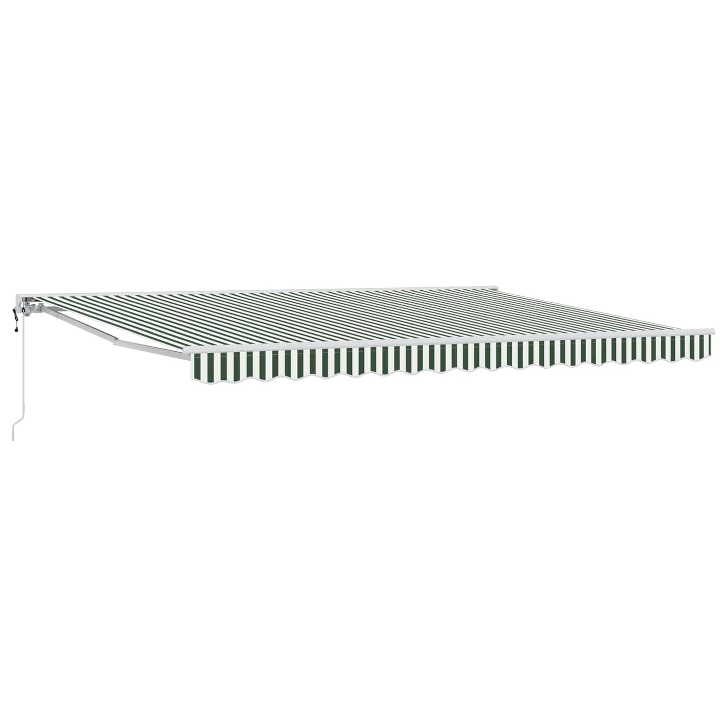 Tettuccio Elettrico Retrattile Verde e Bianco 4 × 3,5 m | homemem39