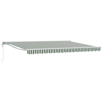 Tettuccio Elettrico Retrattile Verde e Bianco 4,5 × 3 m | homemem39