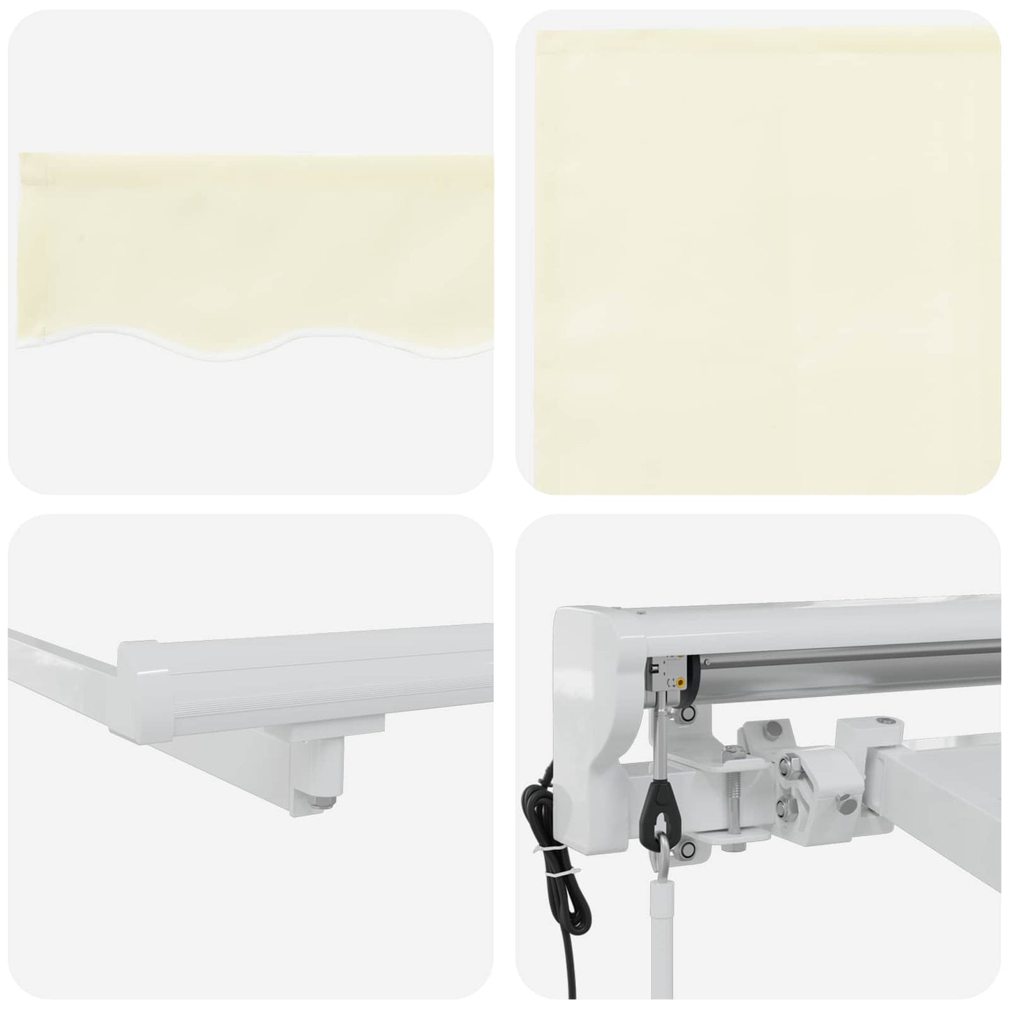 Tettuccio Elettrico Retrattile Crema 5 x 3 m | homemem39