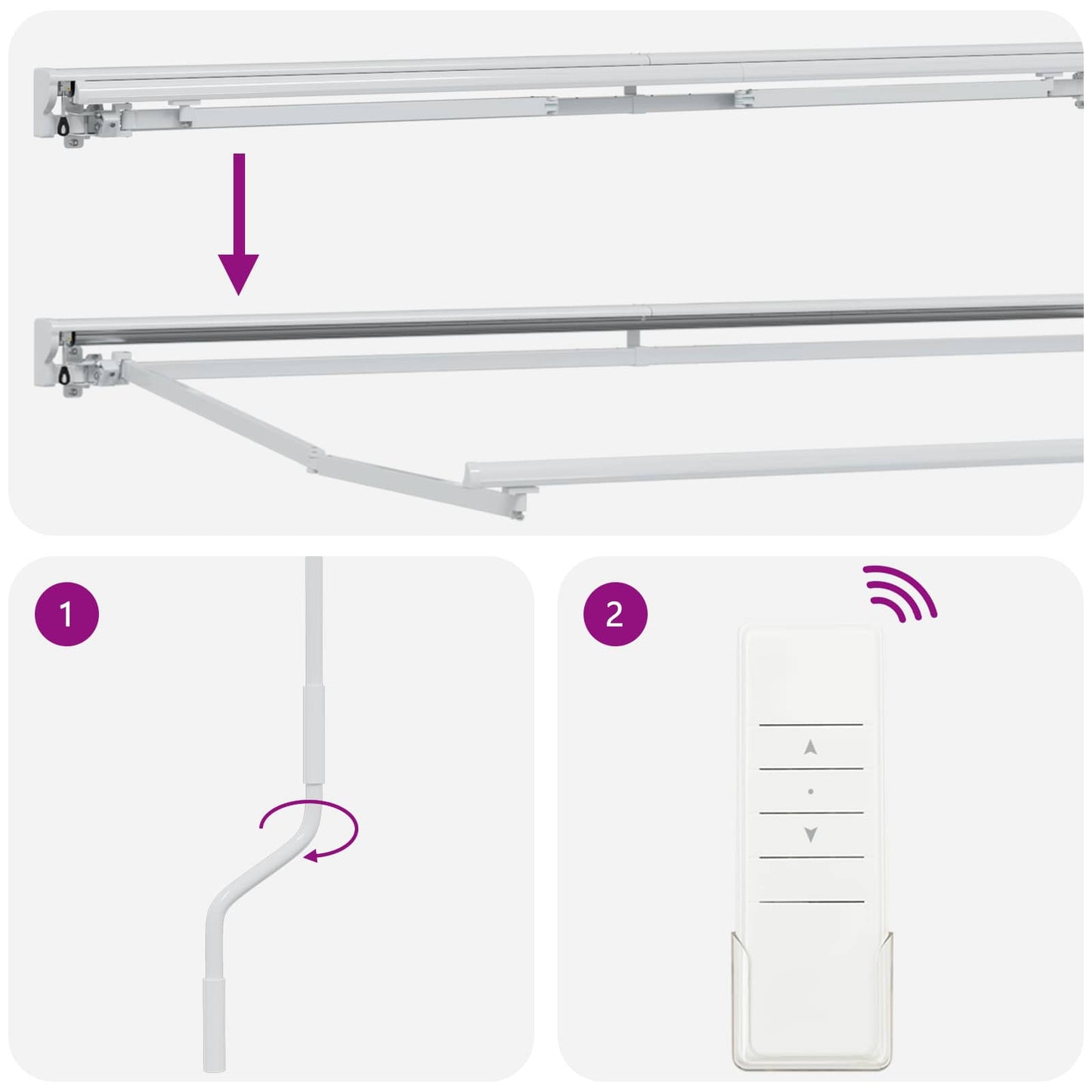 Tettuccio Elettrico Retrattile Giallo, Grigio e Bianco 5 x 3 m | homemem39