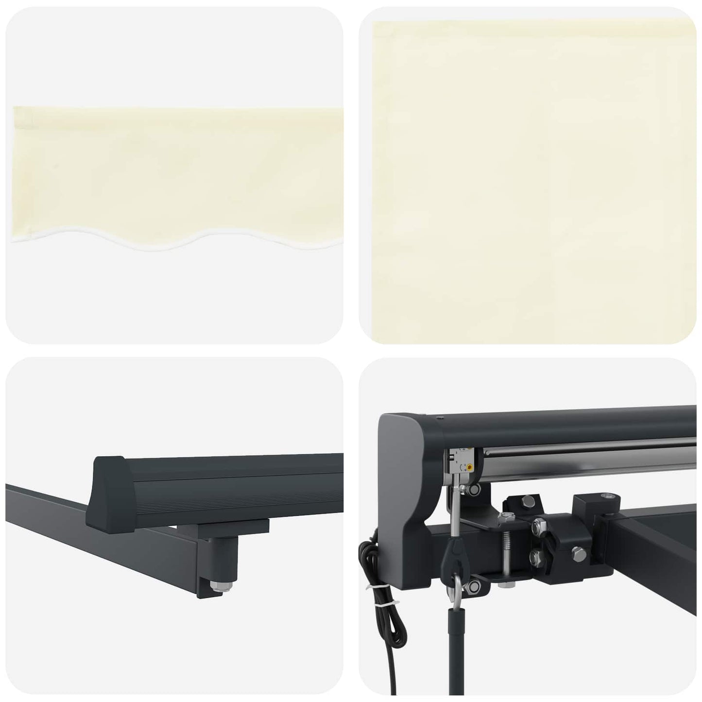Tettuccio Elettrico Retrattile Crema 3 x 2 m | homemem39
