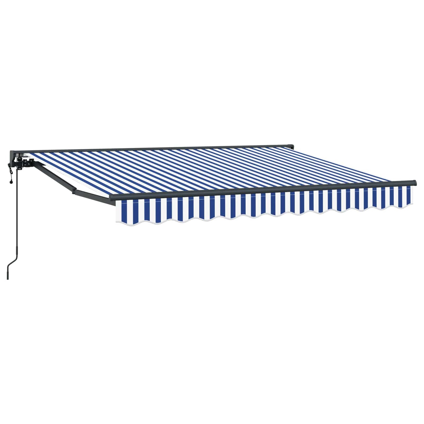 Tettuccio Elettrico Retrattile Blu e Bianco 3,5 x 2 m | homemem39