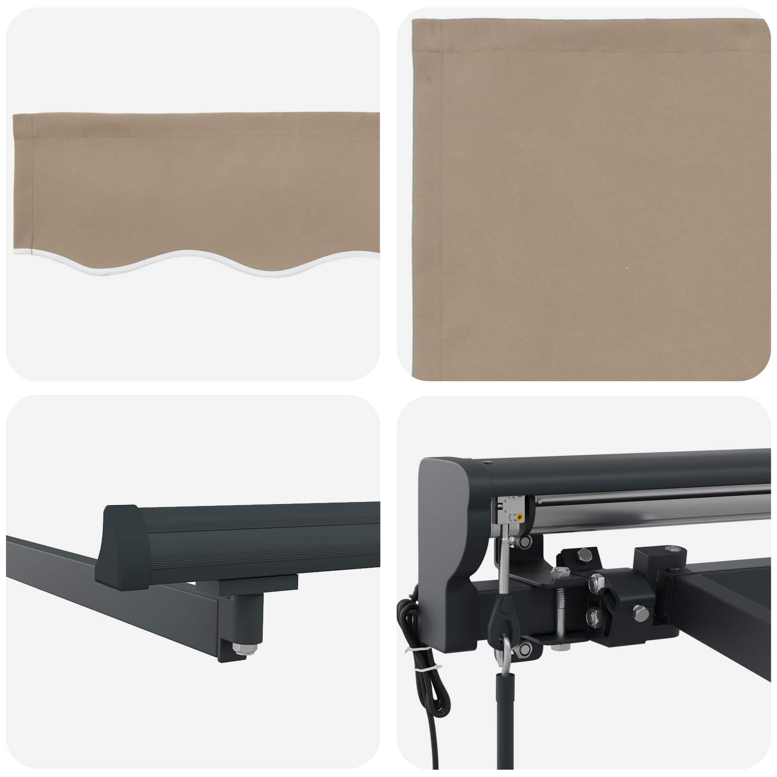 Tettuccio Elettrico Retrattile Beige 3,5 x 2 m | homemem39