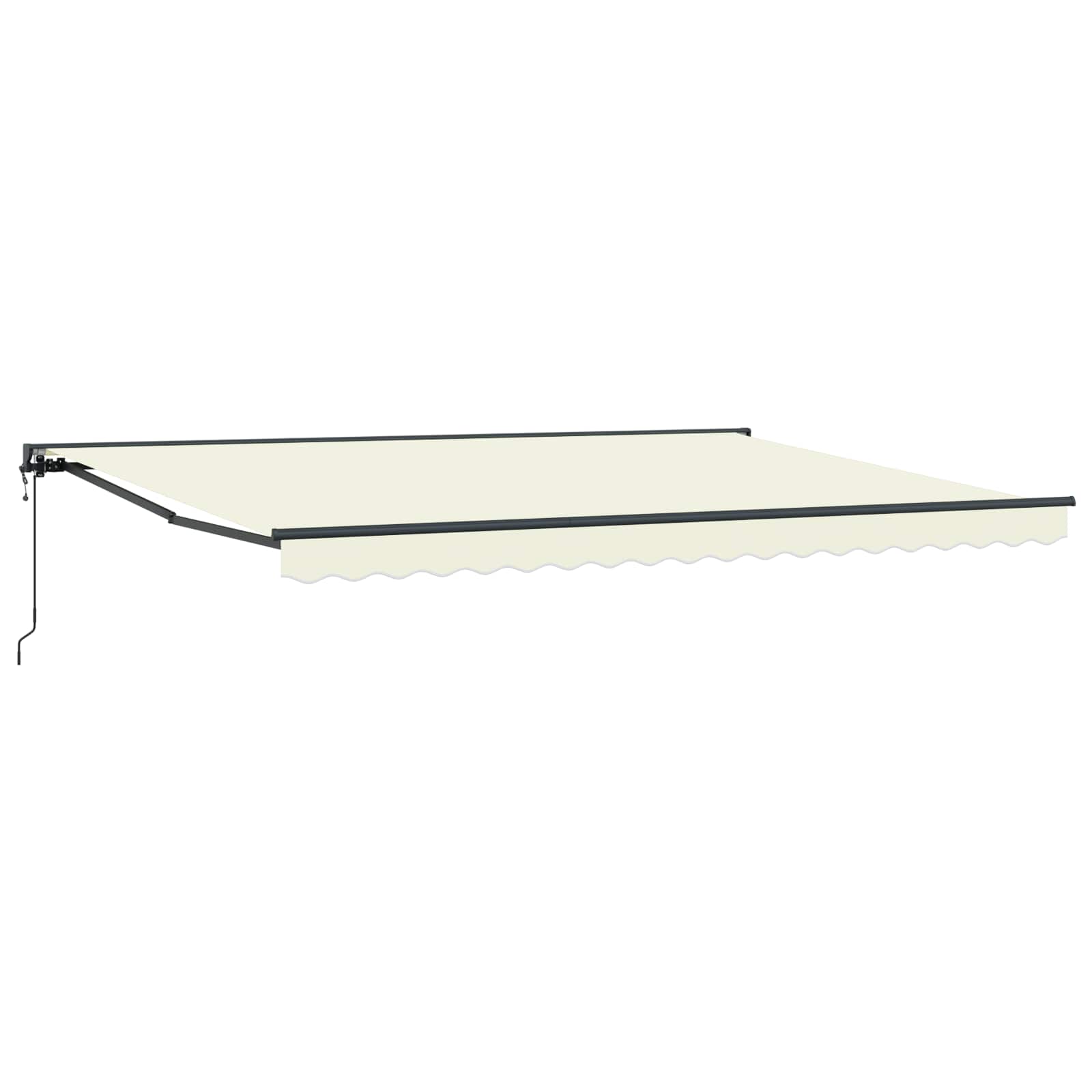 Tettuccio Elettrico Retrattile Crema e Antracite 4 x 2 m | homemem39