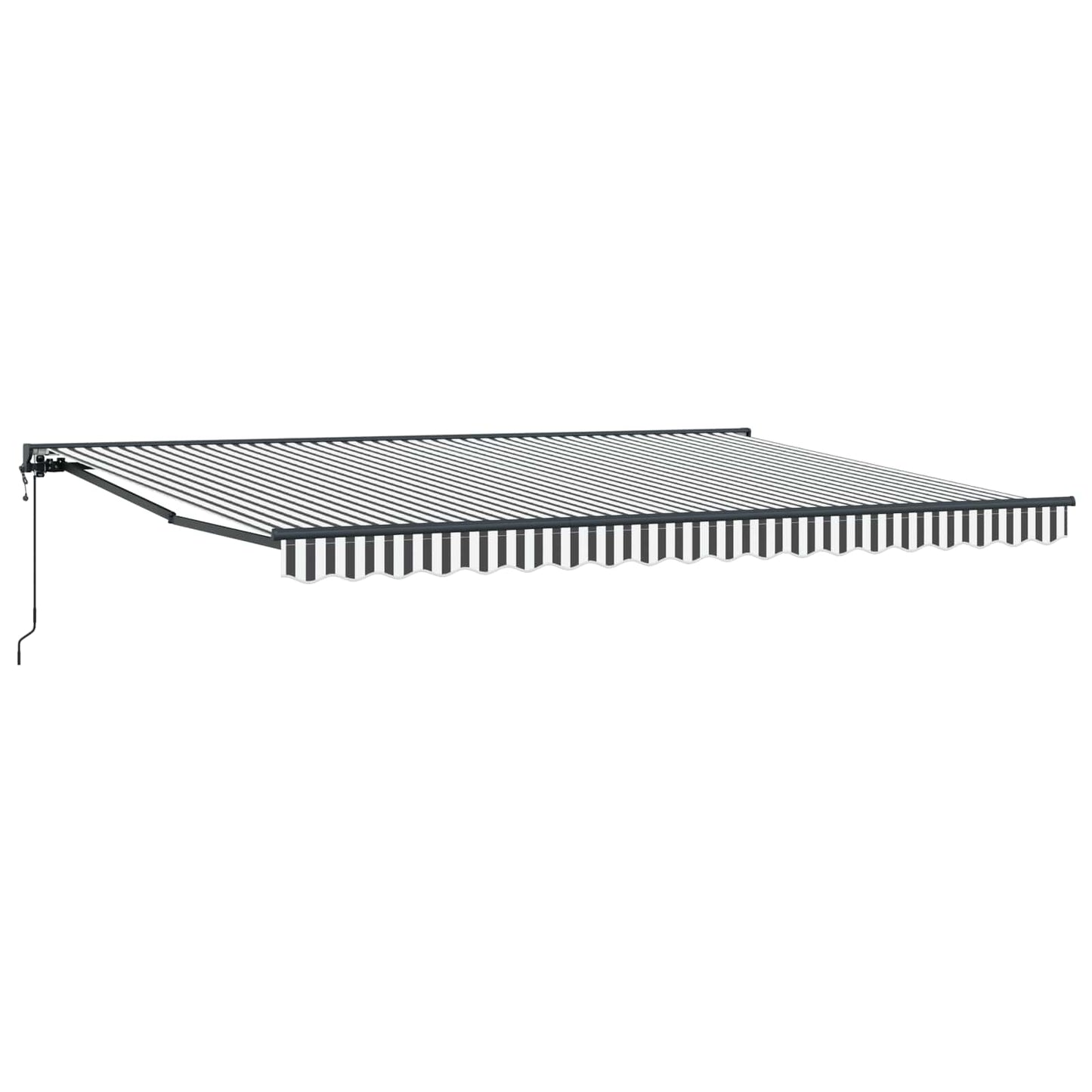 Tettuccio Elettrico Retrattile Antracite e Bianco 4 x 2 m | homemem39
