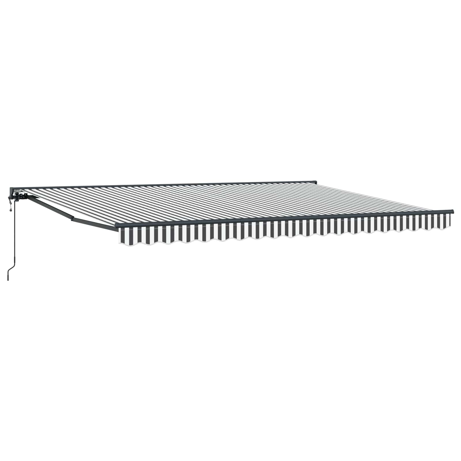 Tettuccio Elettrico Retrattile Antracite e Bianco 4 × 3,5 m | homemem39