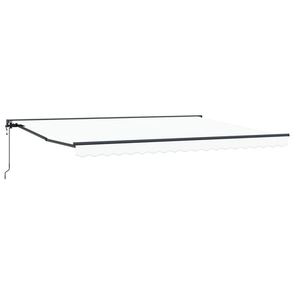 Tettuccio Elettrico Retrattile Bianco e Antracite 4 × 3,5 m | homemem39