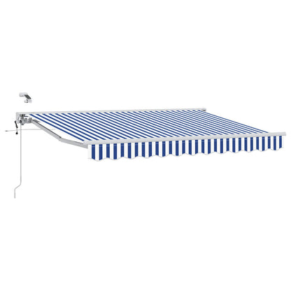 Tettuccio Elettrico Retrattile Blu e Bianco 2,5 x 2 m | homemem39
