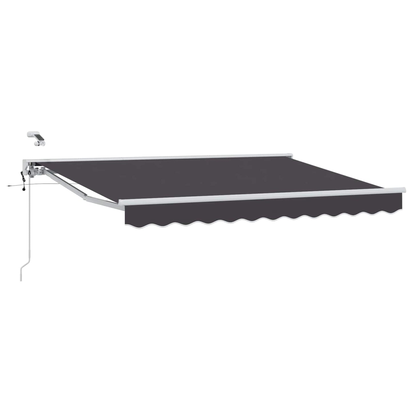 Tettuccio Elettrico Retrattile Antracite e Bianco 2,5 x 2 m | homemem39