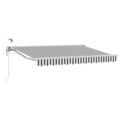 Tettuccio Elettrico Retrattile Antracite e Bianco 3,5 x 2 m | homemem39