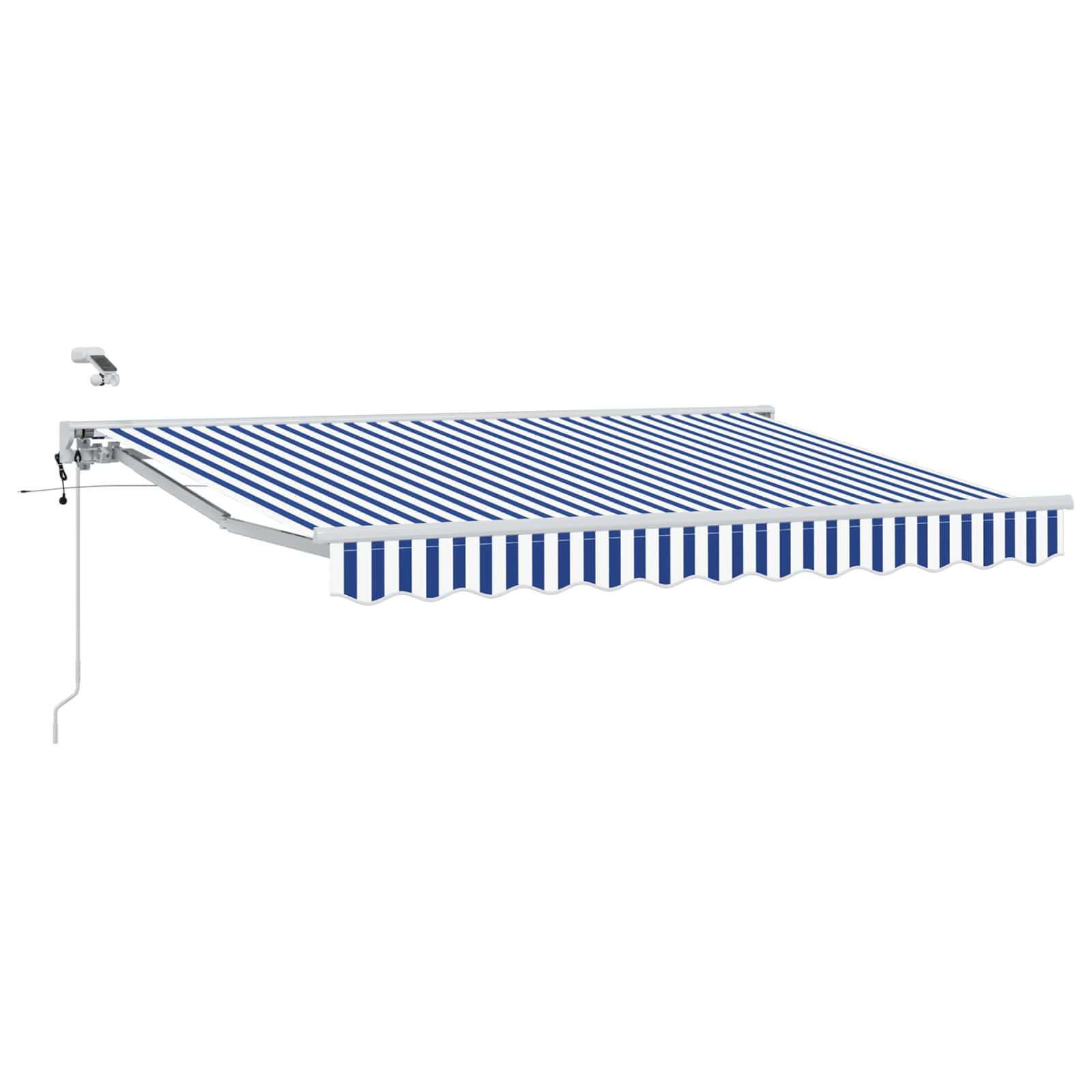 Tettuccio Elettrico Retrattile Blu e Bianco 3 x 2,5 m | homemem39