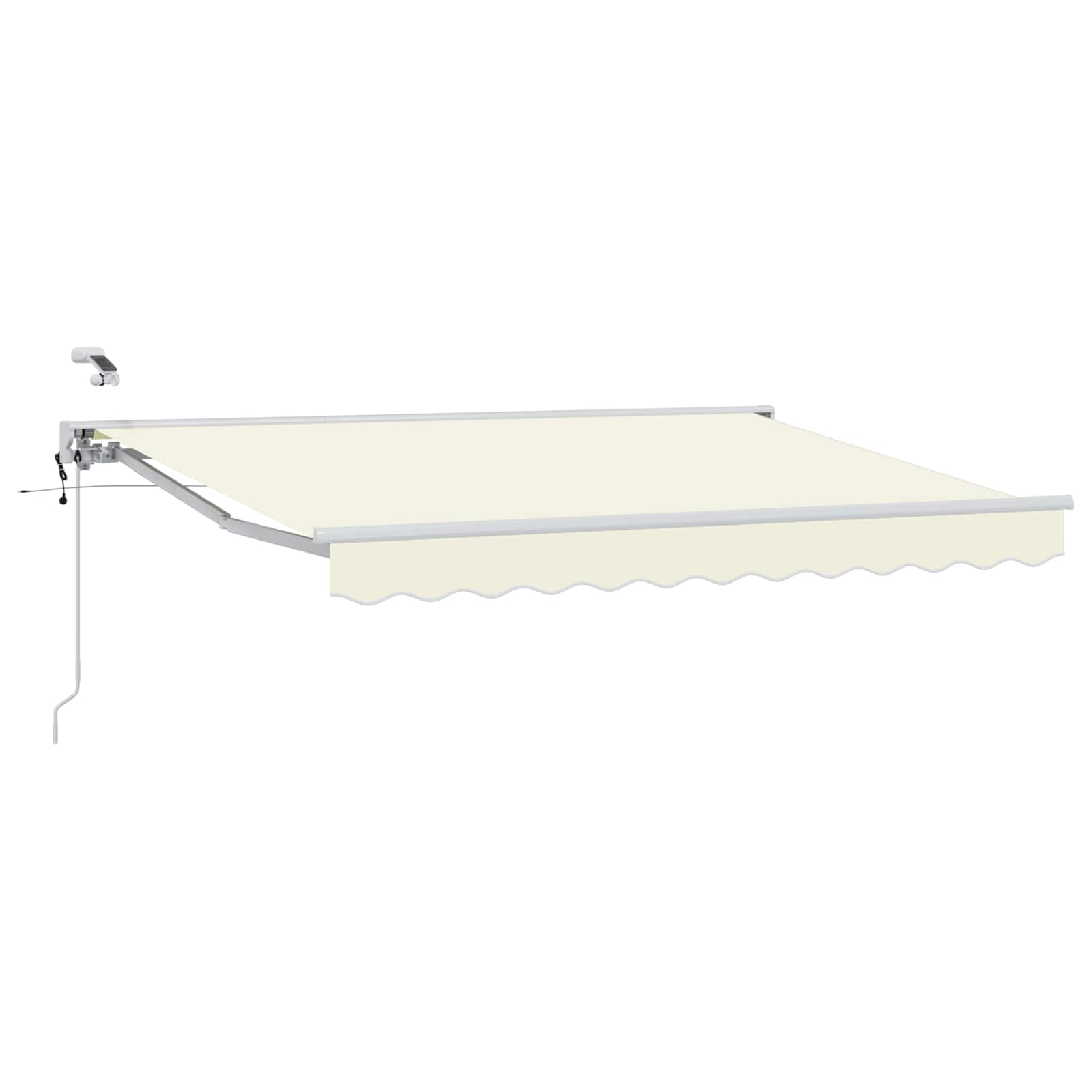 Tettuccio Elettrico Retrattile Crema e Bianco 3 x 2,5 m | homemem39