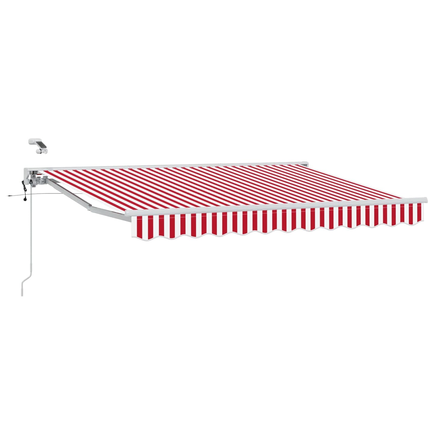 Tettuccio Elettrico Retrattile Rosso e Bianco 3 x 2,5 m | homemem39