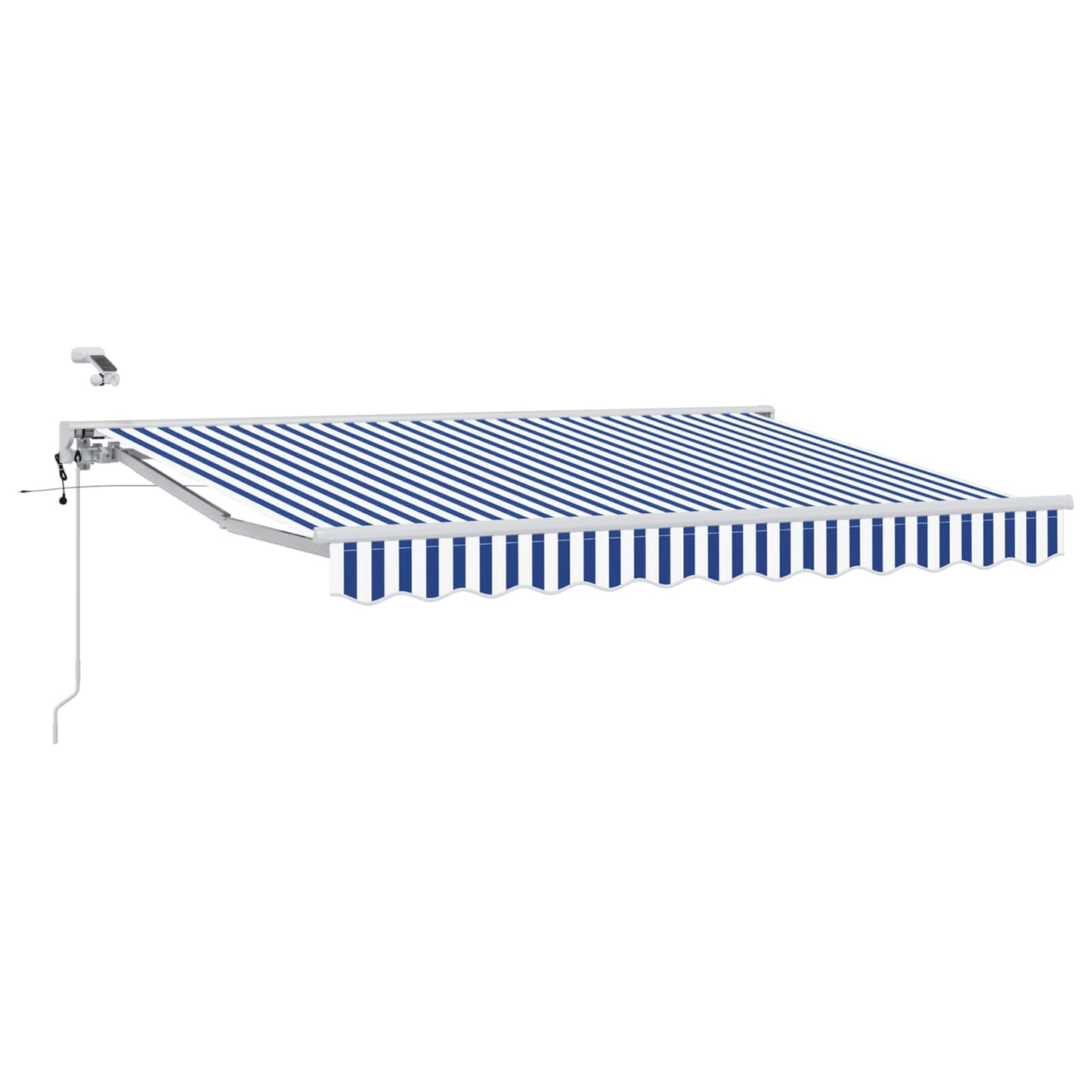 Tettuccio Elettrico Retrattile Blu e Bianco 3,5 x 2,5 m | homemem39