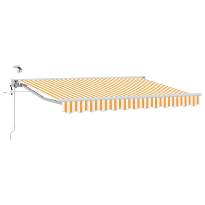Tettuccio Elettrico Retrattile Giallo e Bianco 3,5 x 2,5 m | homemem39