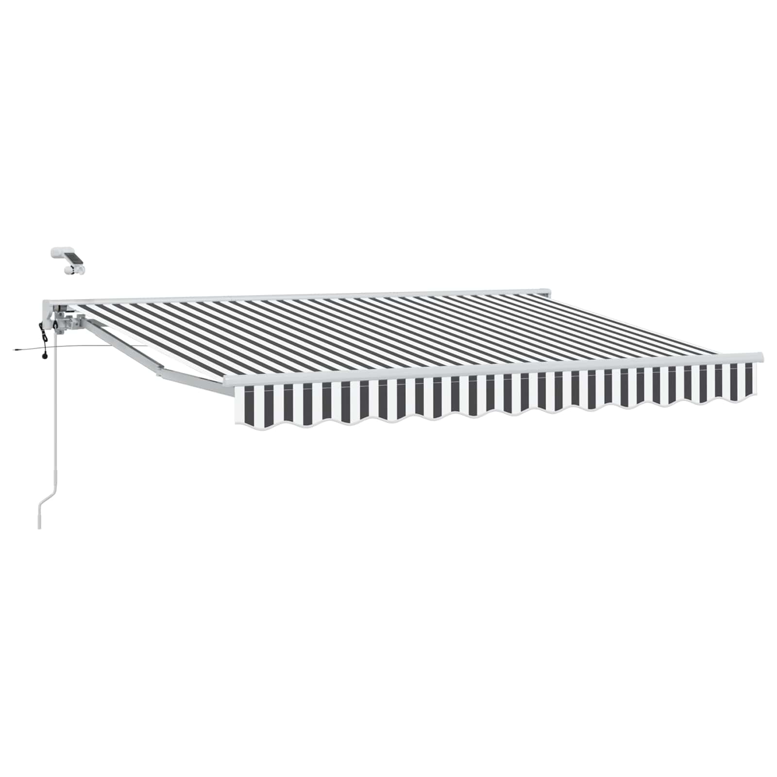 Tettuccio Elettrico Retrattile Antracite e Bianco 3,5 x 2,5 m | homemem39