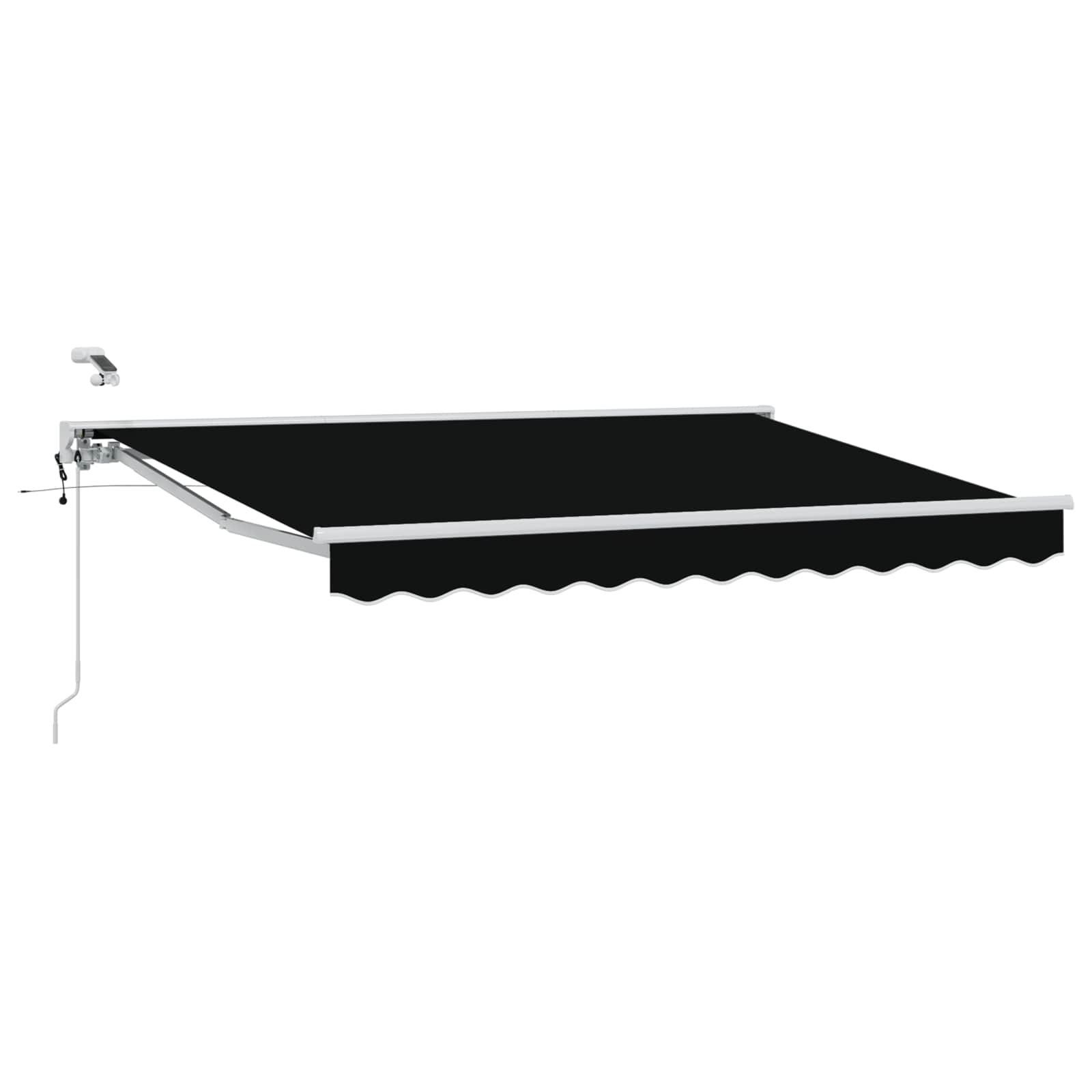 Tettuccio Elettrico Retrattile Nero e Bianco 3,5 x 2,5 m | homemem39