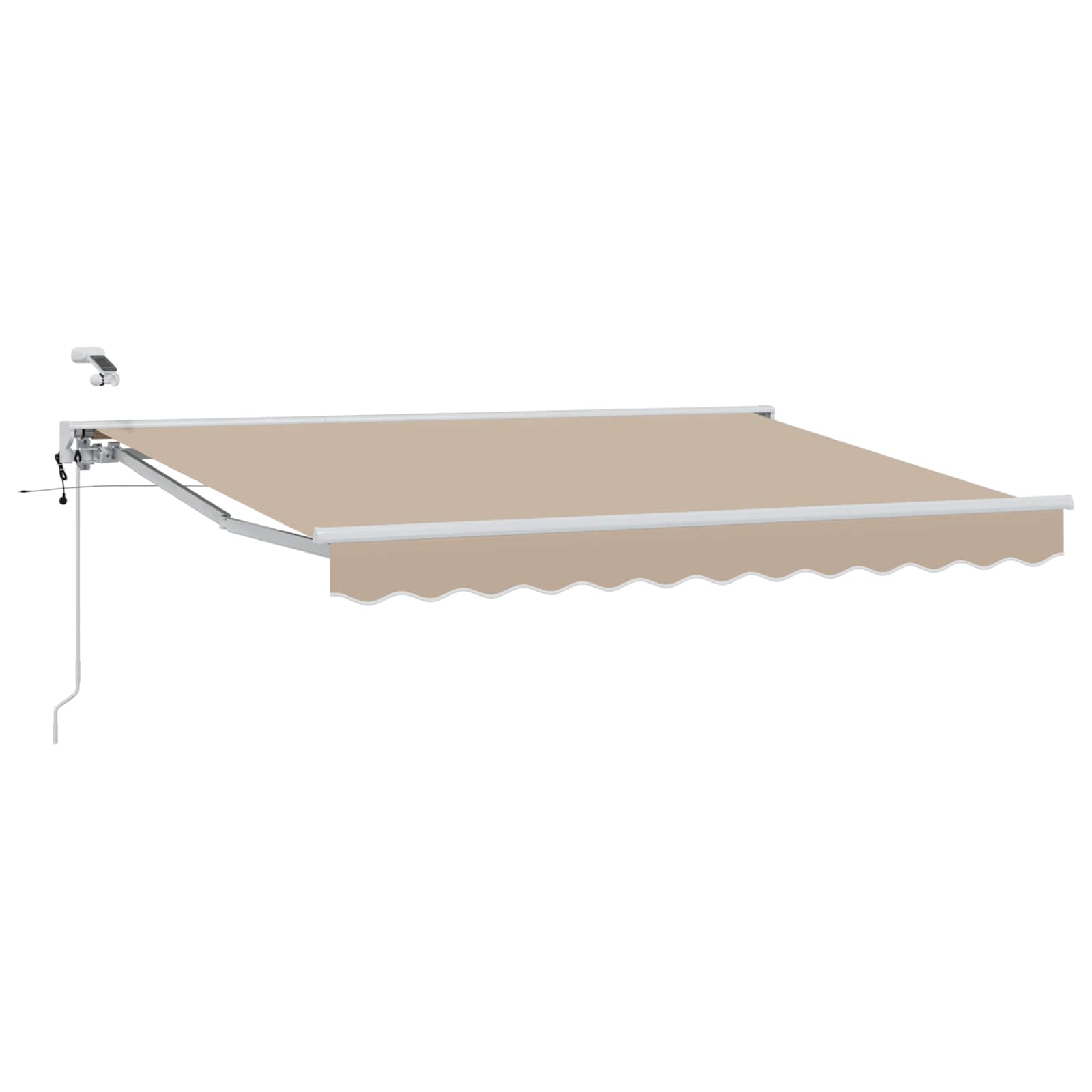 Tettuccio Elettrico Retrattile Beige e Bianco 3,5 x 2,5 m | homemem39
