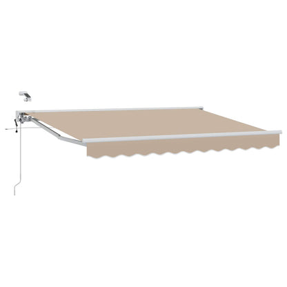 Tettuccio Elettrico Retrattile Beige e Bianco 3,5 x 2,5 m | homemem39