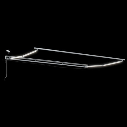 Tettuccio Elettrico Retrattile Marrone e bianco 4,5 × 3 m | homemem39