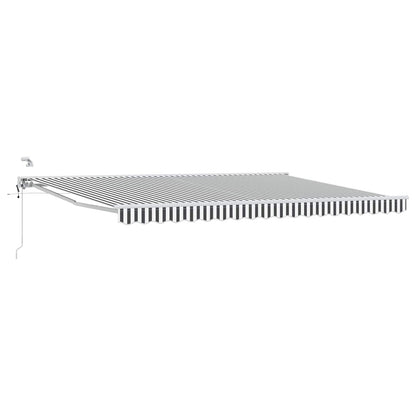 Tettuccio Elettrico Retrattile Antracite e Bianco 4,5 × 3 m | homemem39