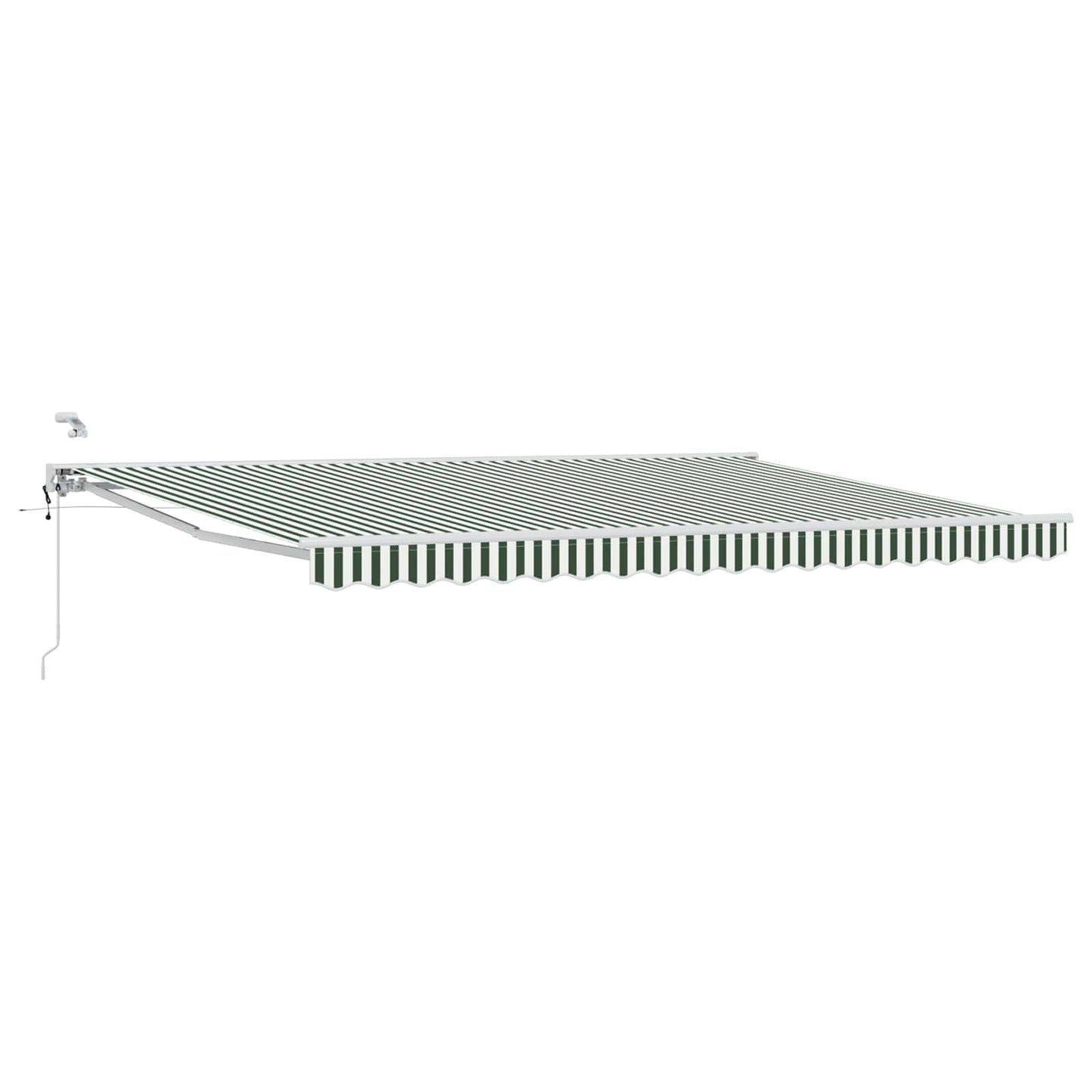 Tettuccio Elettrico Retrattile Verde e Bianco 4,5 × 3,5 m | homemem39