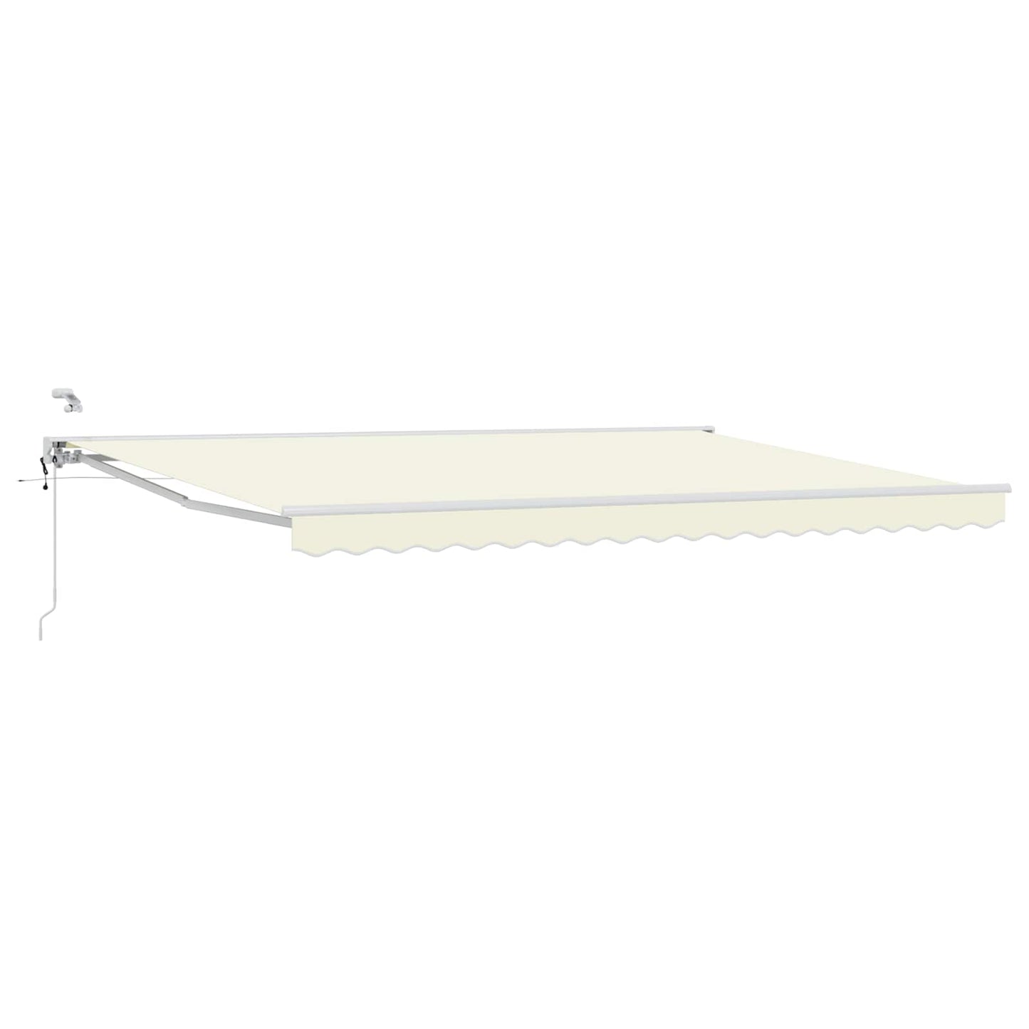 Tettuccio Elettrico Retrattile Crema e Bianco 5 x 3 m | homemem39