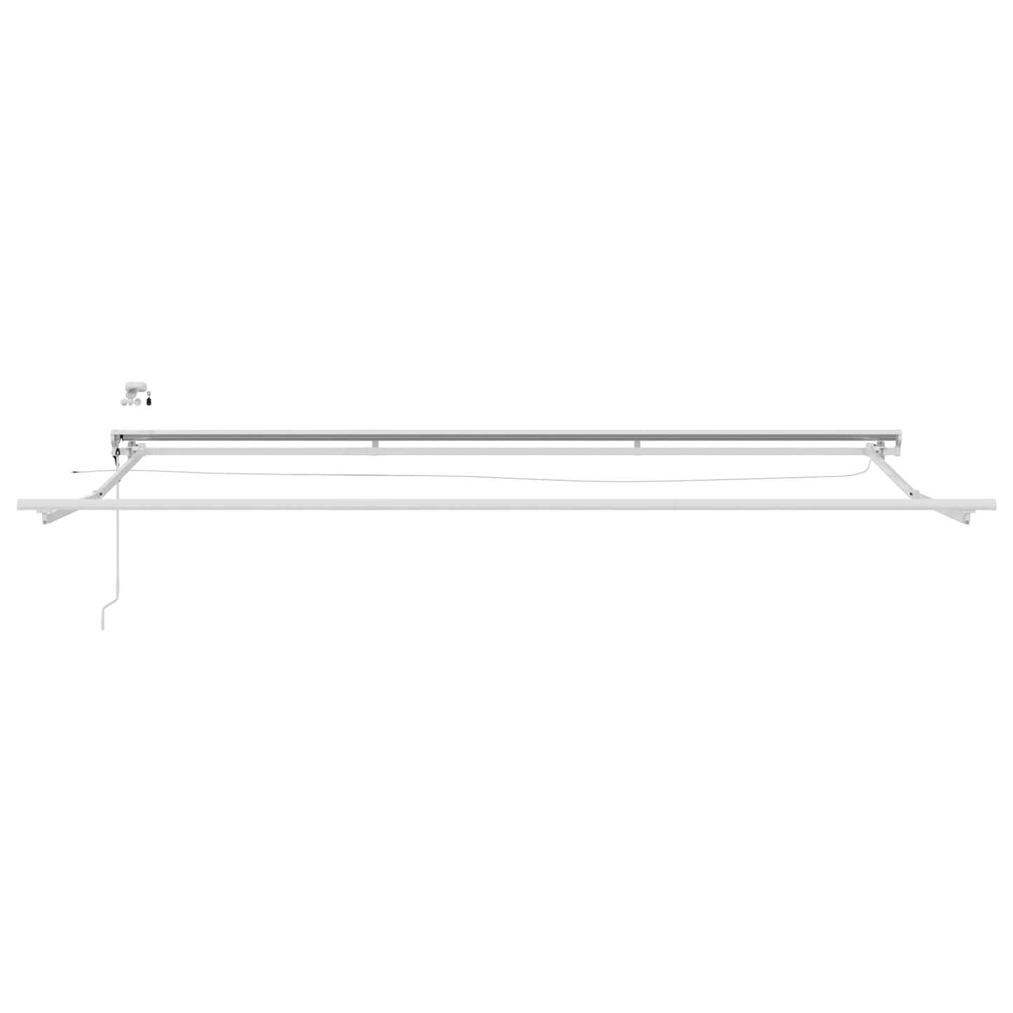 Tettuccio Elettrico Retrattile Arancione, Nero e Bianco 5 x 3 m | homemem39
