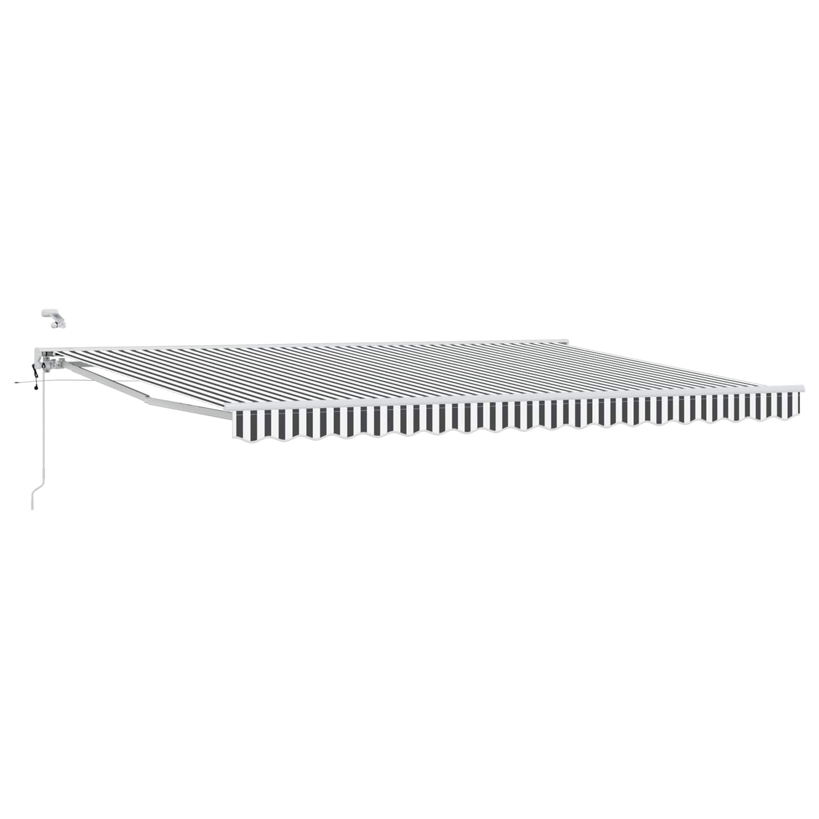 Tettuccio Elettrico Retrattile Antracite e Bianco 5 x 3 m | homemem39