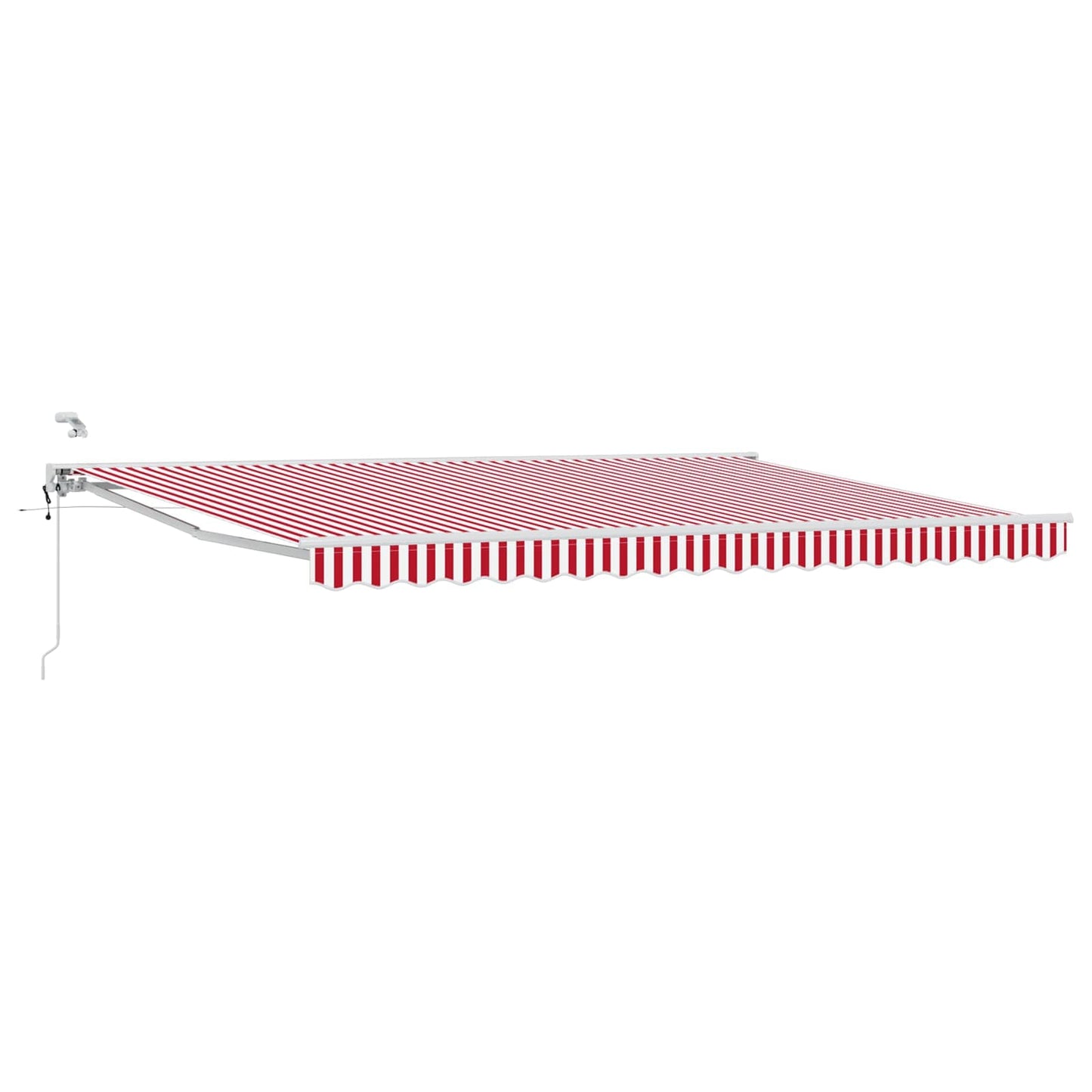 Tettuccio Elettrico Retrattile Rosso e Bianco 5 x 3 m | homemem39