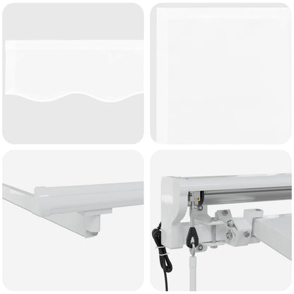Tettuccio Elettrico Retrattile Bianco 5 x 3 m | homemem39