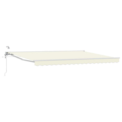 Tettuccio Elettrico Retrattile Crema e Bianco 5 × 3,5 m