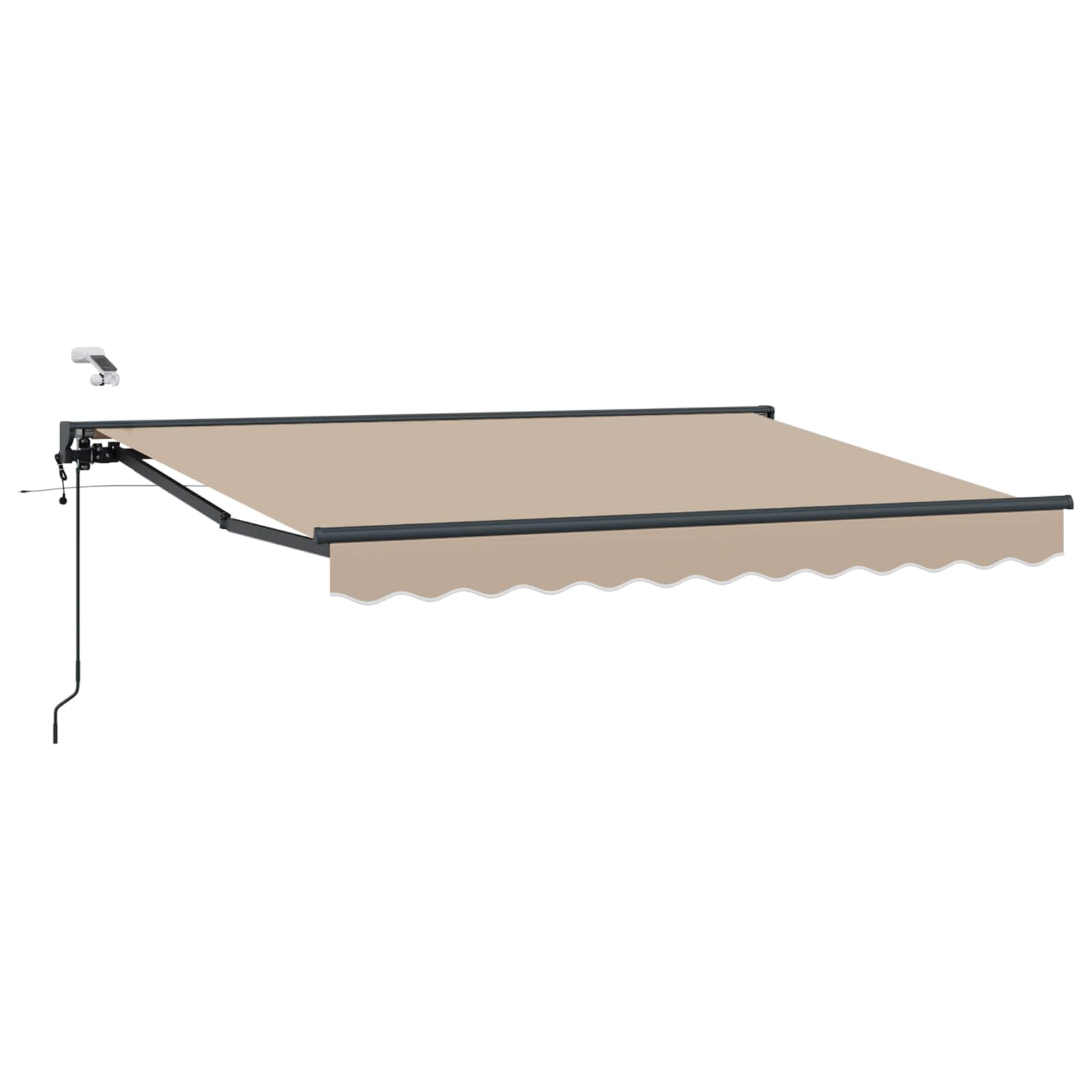 Tettuccio Elettrico Retrattile Beige e Antracite 2,5 x 2 m | homemem39