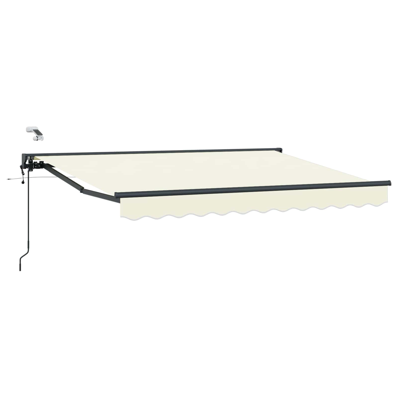Tettuccio Elettrico Retrattile Crema e Antracite 3,5 x 2 m | homemem39